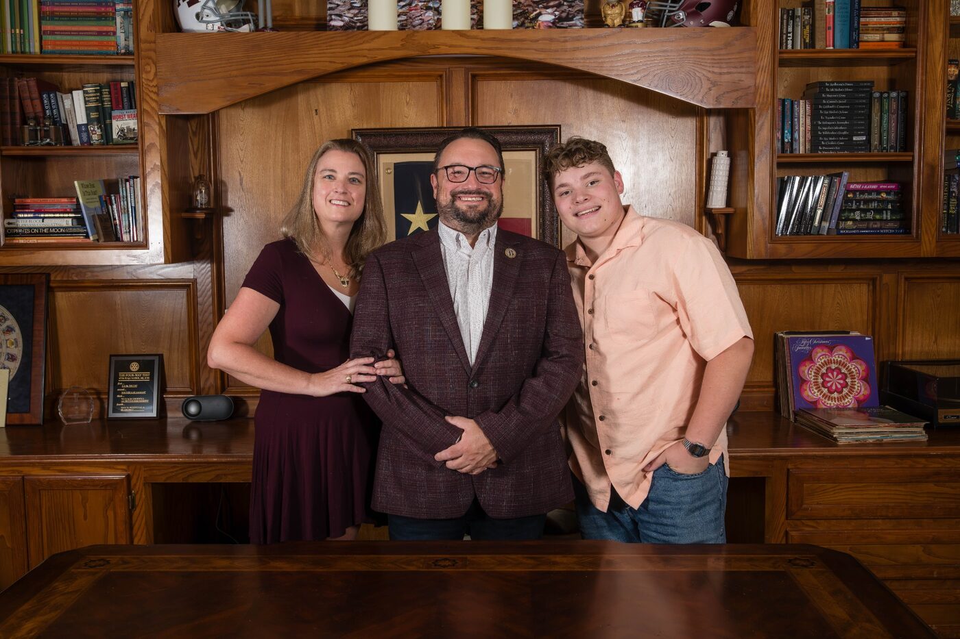 Chris Scotti with his wife Jennifer and son Thomas